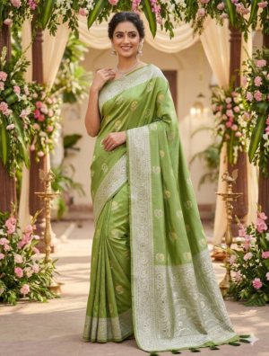 banarasi satin silk saree