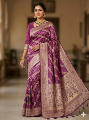 banarasi satin silk saree