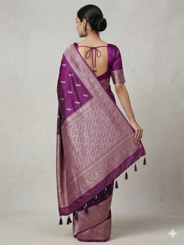 Banarasi Mashru Satin Silk Saree