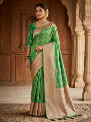 Banarasi Mashru Satin Silk Saree