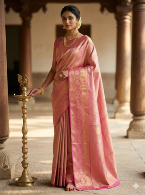 pure kanchipuram tissue silk saree