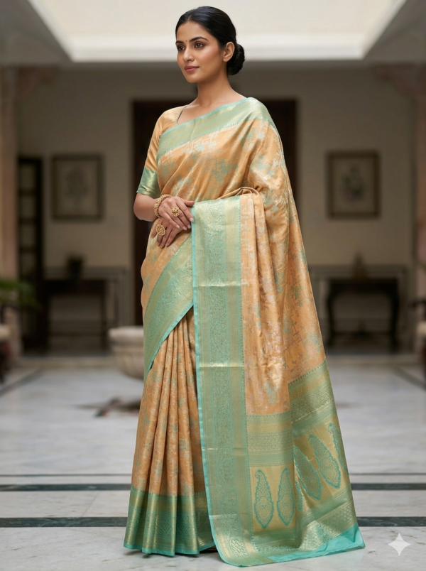kanchipuram tissue silk saree