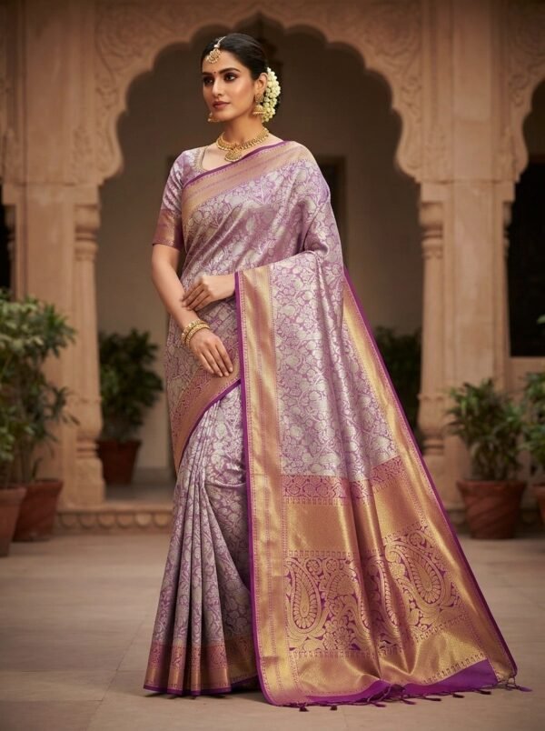 SSM00534_4 kanchipuram tissue silk saree