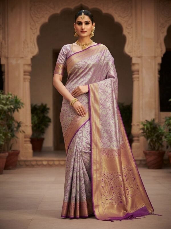 SSM00534_5 Kanchipuram Tissue Silk Saree