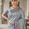 SSM00536_6 Kanchipuram Tissue Silk Saree
