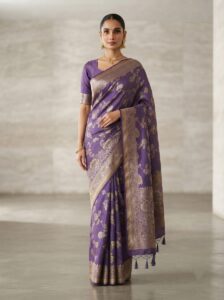 banarasi satin silk saree