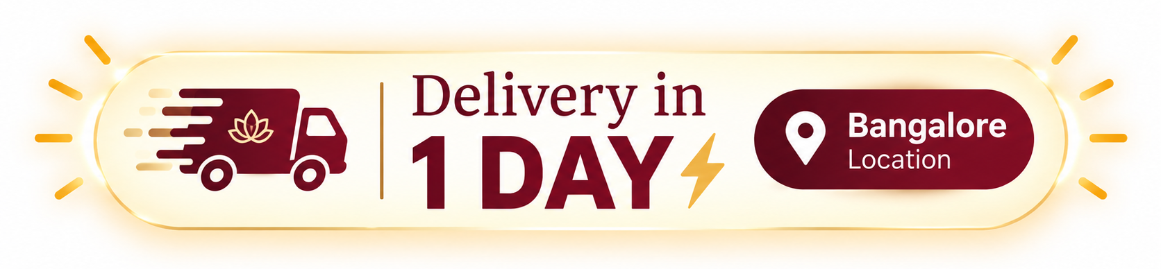 Delivery in 1 day in Bangalore