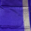 Royal Blue Semi Banarasi Silk Saree