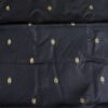 Classic Black Semi Banarasi Silk Saree
